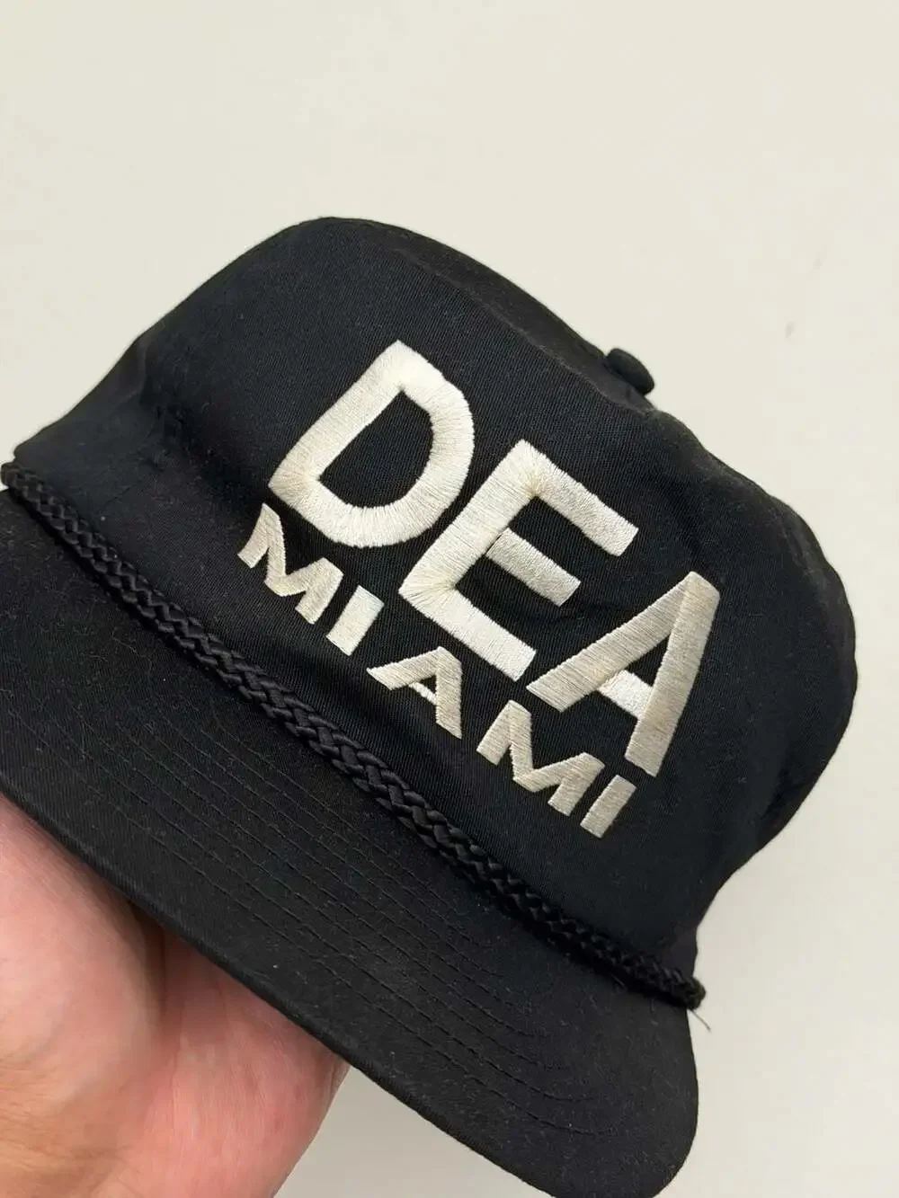 Vintage 90s DEA Miami Embroidered Nissin Snapback Rare